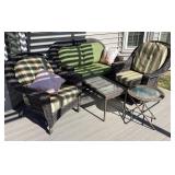 5-piece wicker patio set