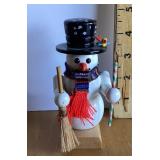 German Steinbach wooden snowman nutcracker