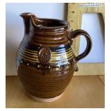 Douglas Fey redware pottery pitcher