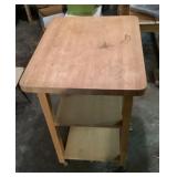 Counter height butcher block kitchen island