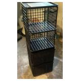 Stack of organizing crates
