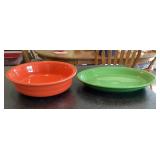 Fiesta bowl and platter