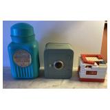 Lego, toy safe coin bank, Lollypop jar