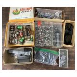 Group of train parts