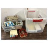 Train accessories lot with tote