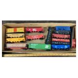 Group of train cars