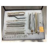Costume jewelry bracelets and ankle bracelets