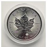 1 oz. .9999 fine silver Canada $5 Maple Leaf