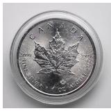 1 oz. .9999 fine silver Canada $5 Maple Leaf
