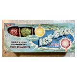 Vintage box of 10 Ice-Glo snowball light bulbs