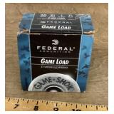 Federal game load  20 gauge ammo