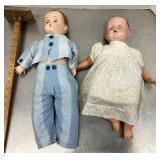 2 old dolls