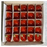Box of 25 NEW red string light bulbs