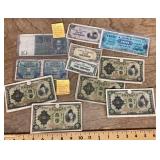 World War II era foreign bank notes
