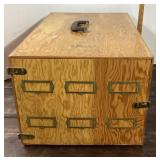 Wooden model train storage case