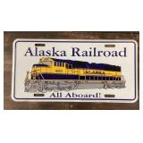 Alaska Railroad license plate
