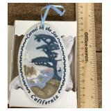 Porcelain souvenir Christmas ornament