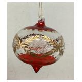Blown glass Christmas ornament