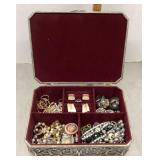 Godinger jewelry box with contents