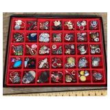 Collection of costume jewelry pendants