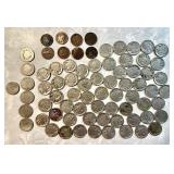 Buffalo & V nickels (no dates), Indianhead cents