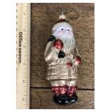 Mercury glass Christmas ornament