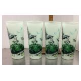 4 Southern Belle iced tea glasses