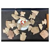 Arrowheads and stone tools --damaged