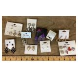 Group of fashion earrings