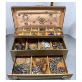 Buxton jewelry box with contents