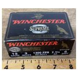 Winchester Supreme 12 gauge 6 shot ammo