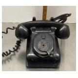 Vintage hand-crank magneto telephone