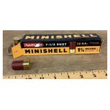 Box of 12 gauge minishell ammo
