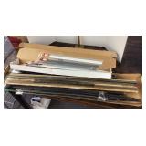 Group of long model railroad track