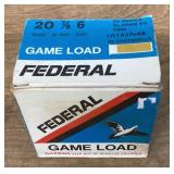 Federal 20 gauge shot shells