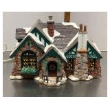 Christmas village Tudor house