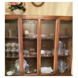 Contents of china cabinet