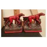 Hunting dog bookends
