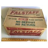 Empty Falstaff beer box