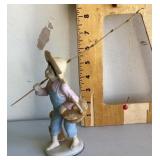 Occupied Japan porcelain fisherman