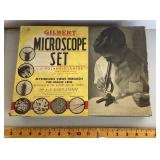 Vintage Gilbert microscope set