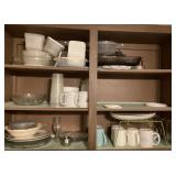 Contents of upper kitchen cabinets
