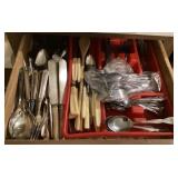 Utensils in kitchen drawer