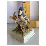 Gorham porcelain bluejay music box