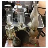 Table lamps and oil lamps