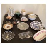 Plates, vases, glassware
