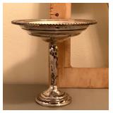 Weighted sterling silver compote