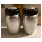 Vintage aluminum salt & pepper range set