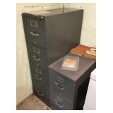 2 metal file cabinets