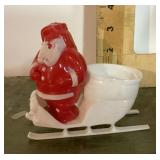 Vintage plastic Santa decor